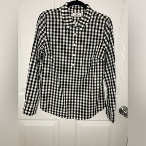 Vineyard Vines Gingham popover Color: black and white size: 8